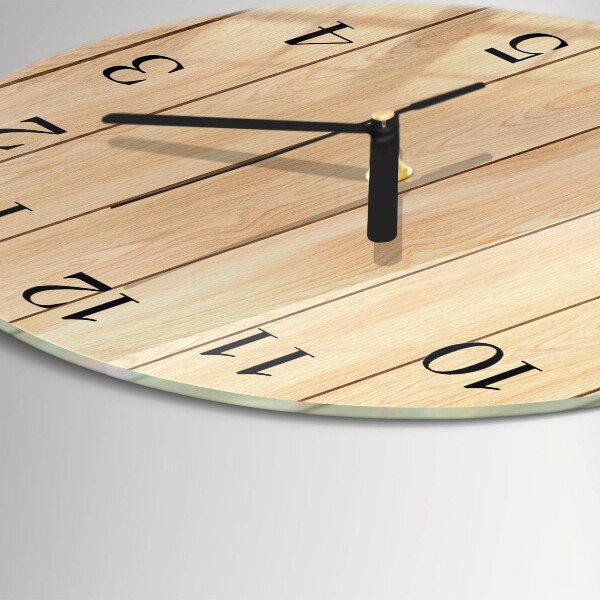 Round wall clock Wood
