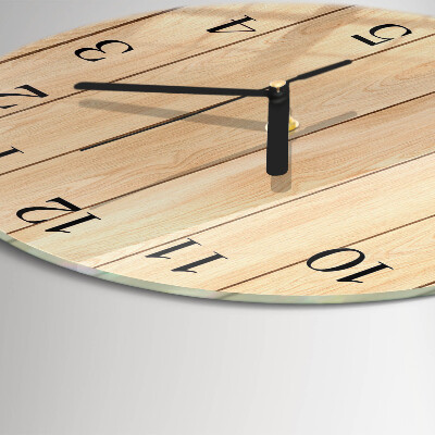 Round wall clock Wood