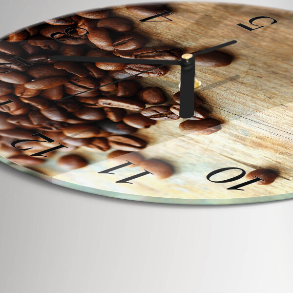 Round wall clock Coffee Beans