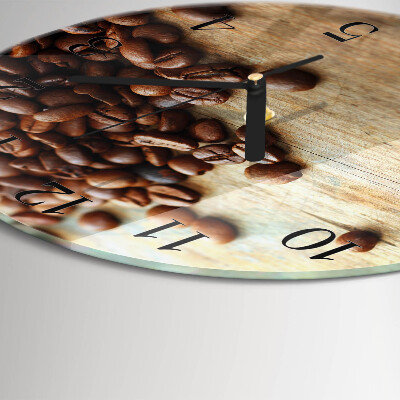 Round wall clock Coffee Beans
