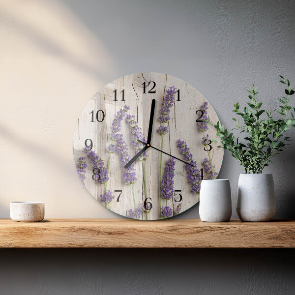 Round wall clock Lavender