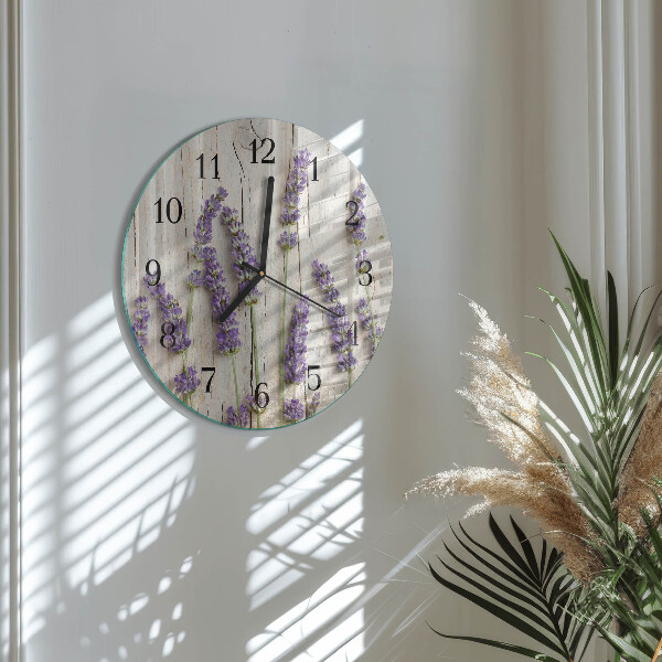 Round wall clock Lavender