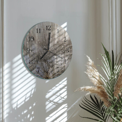 Round wall clock Dew drops