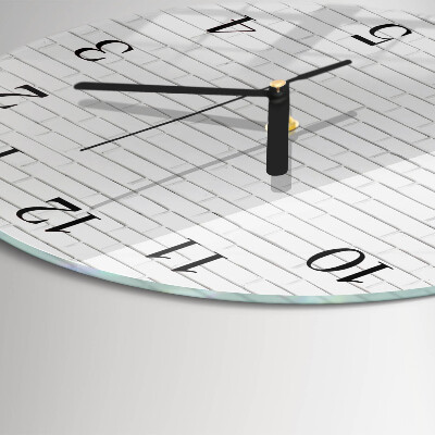 Round wall clock Brick Wall