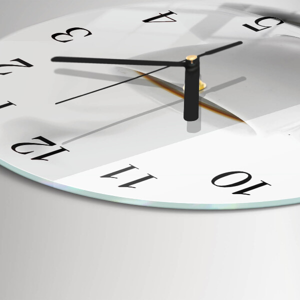 Round wall clock Cup of Coffee