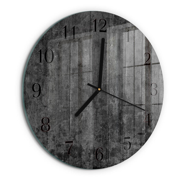 Round wall clock Wood