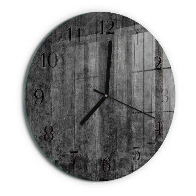 Round wall clock Wood