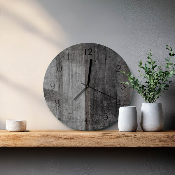 Round wall clock Wood