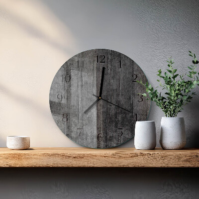 Round wall clock Wood