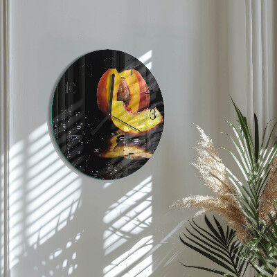 Round wall clock Peach