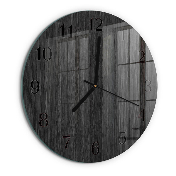 Round wall clock Wood