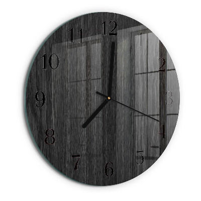 Round wall clock Wood