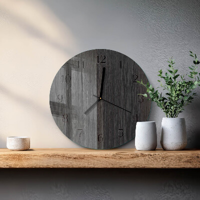 Round wall clock Wood