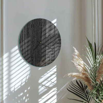 Round wall clock Wood