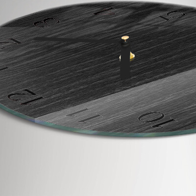 Round wall clock Wood