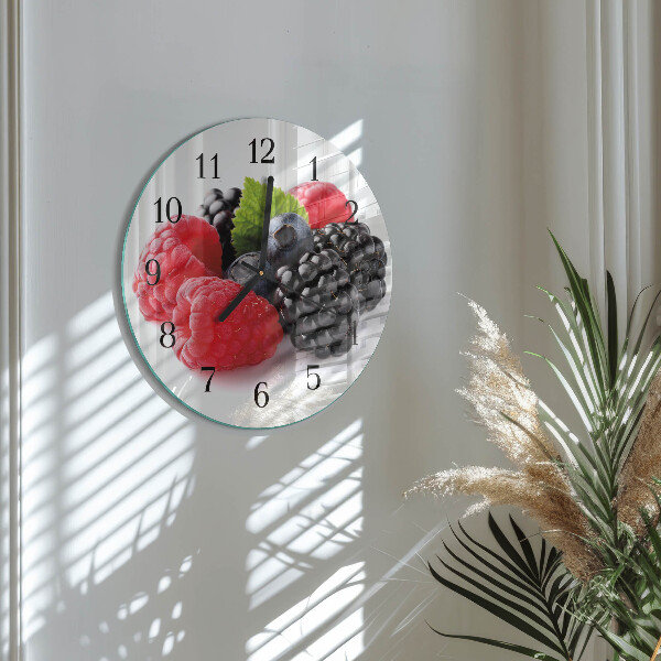 Round wall clock Berries