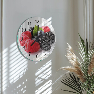 Round wall clock Berries
