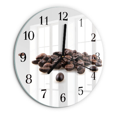 Round wall clock Coffee Beans