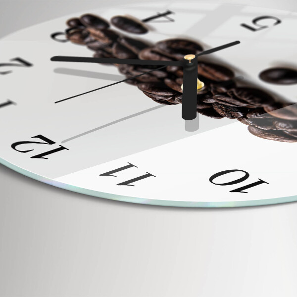 Round wall clock Coffee Beans