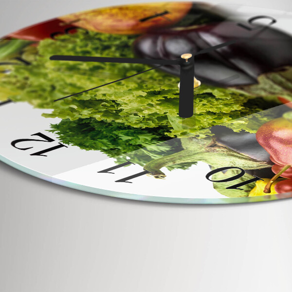 Round wall clock Vegetables