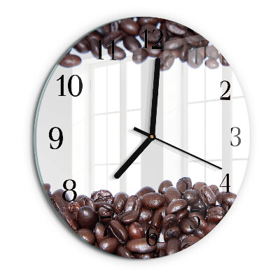Round wall clock Coffee Beans