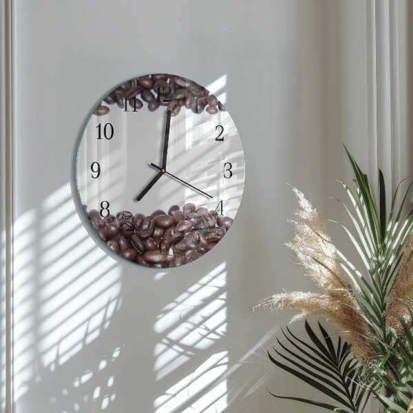 Round wall clock Coffee Beans