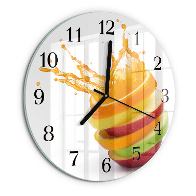 Round wall clock Fruit
