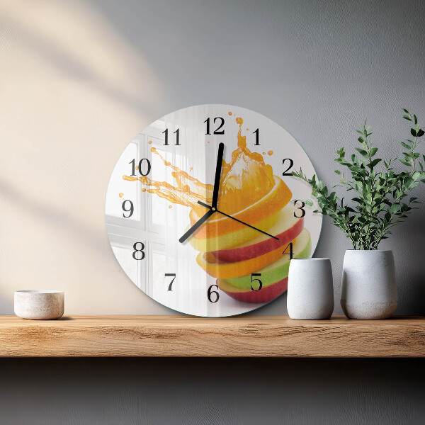 Round wall clock Fruit