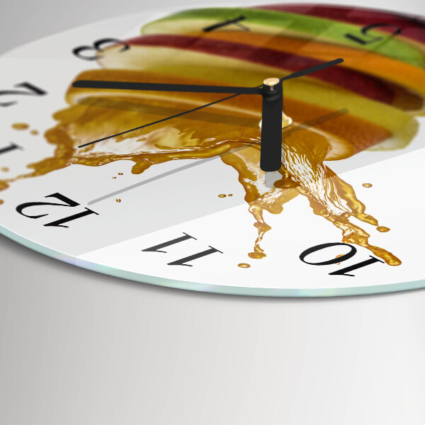Round wall clock Fruit