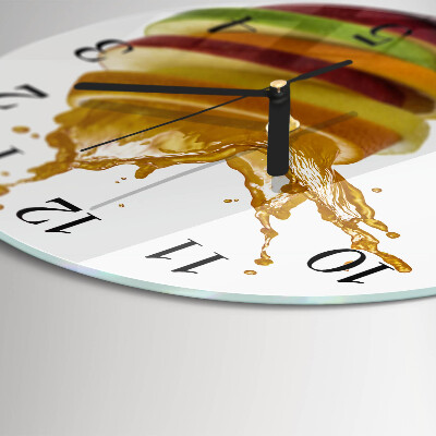 Round wall clock Fruit