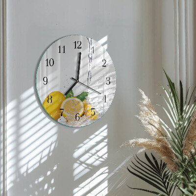 Round wall clock Lemons