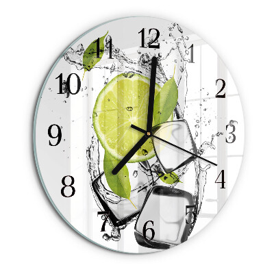Round wall clock Calcium carbonate