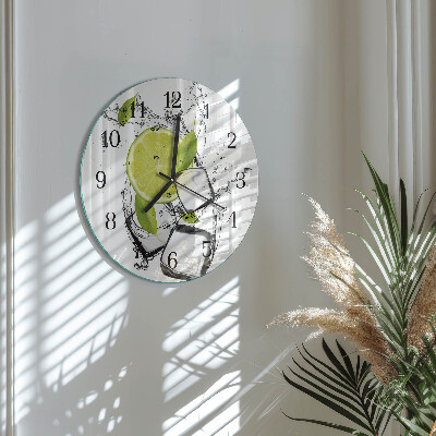 Round wall clock Calcium carbonate