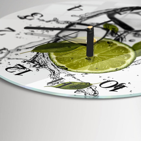 Round wall clock Calcium carbonate