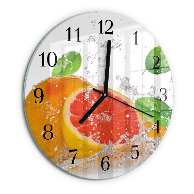 Round wall clock Grapefruit