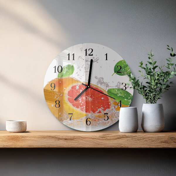 Round wall clock Grapefruit