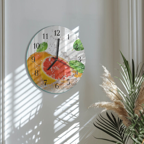 Round wall clock Grapefruit