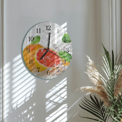 Round wall clock Grapefruit