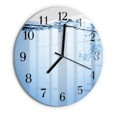 Round wall clock Water