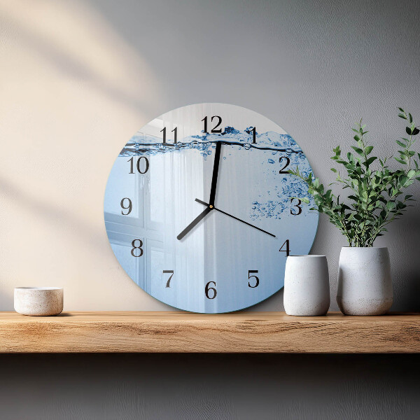 Round wall clock Water