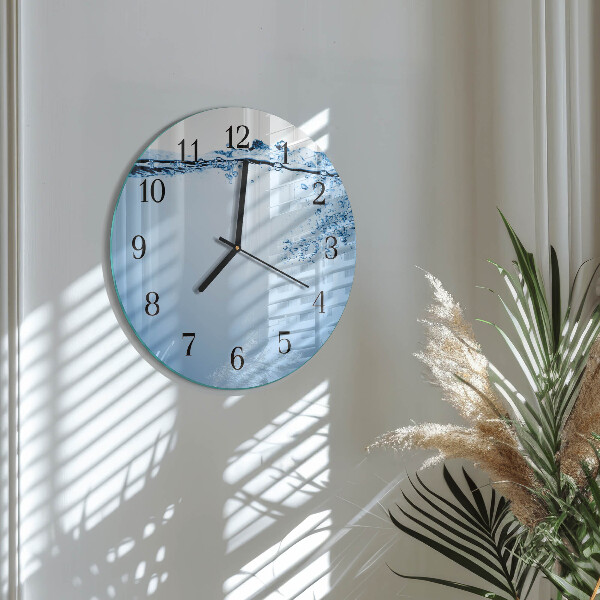 Round wall clock Water