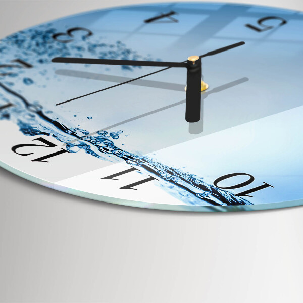 Round wall clock Water