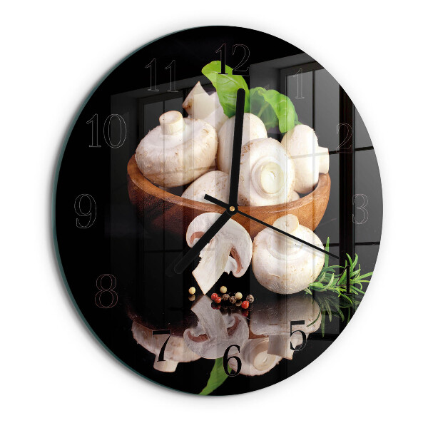 Round wall clock Mushrooms