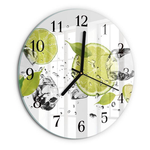Round wall clock Calcium carbonate