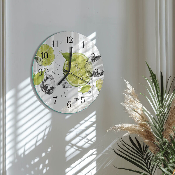 Round wall clock Calcium carbonate