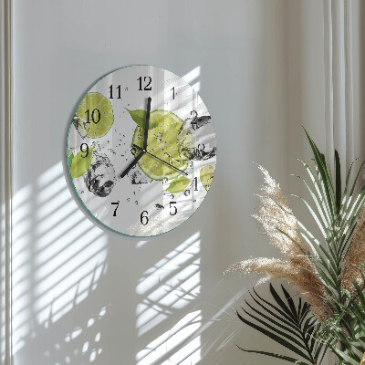 Round wall clock Calcium carbonate