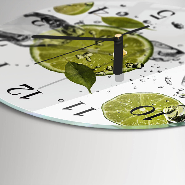 Round wall clock Calcium carbonate