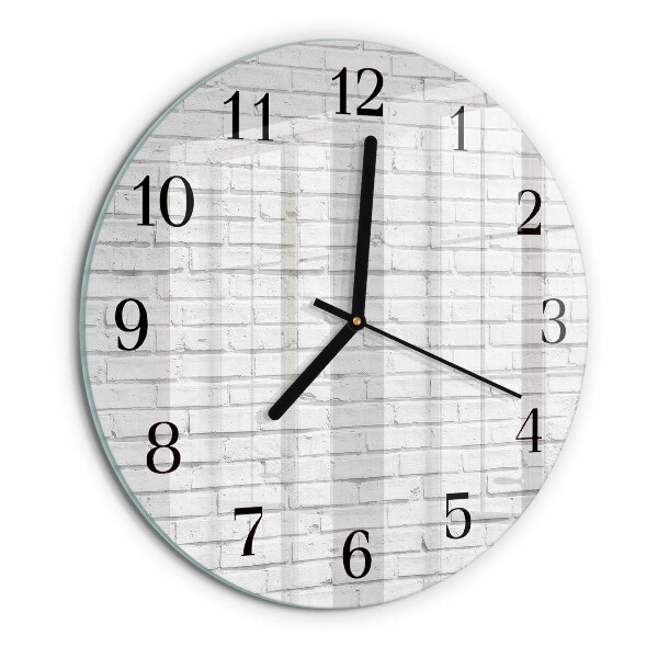 Round wall clock Brick Wall