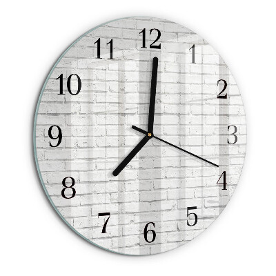 Round wall clock Brick Wall