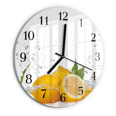 Round wall clock Lemons
